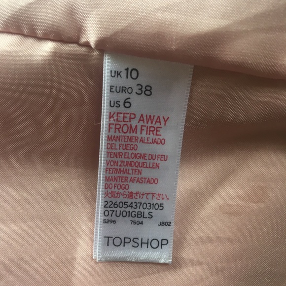 Top Shop blush pink faux fur vest - Picture 5 of 5